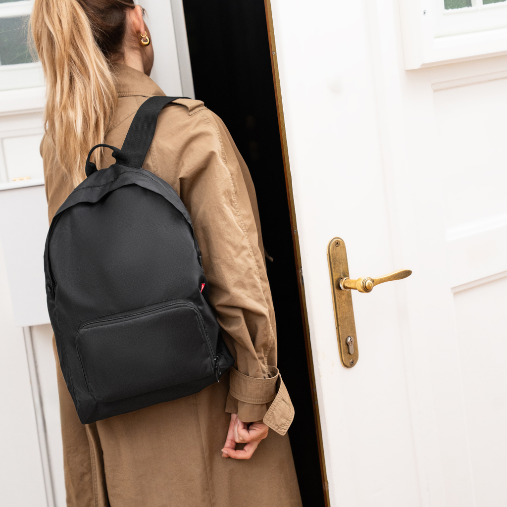 mini maxi rucksack black