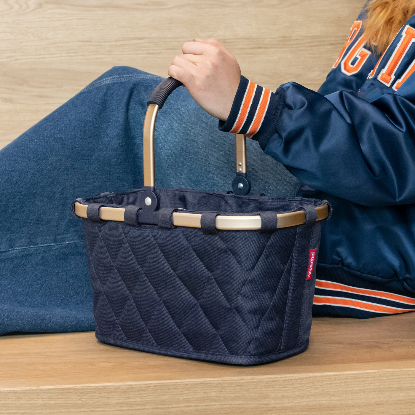 carrybag XS rhombus midnight gold