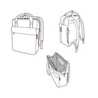 allday backpack M twist silver
