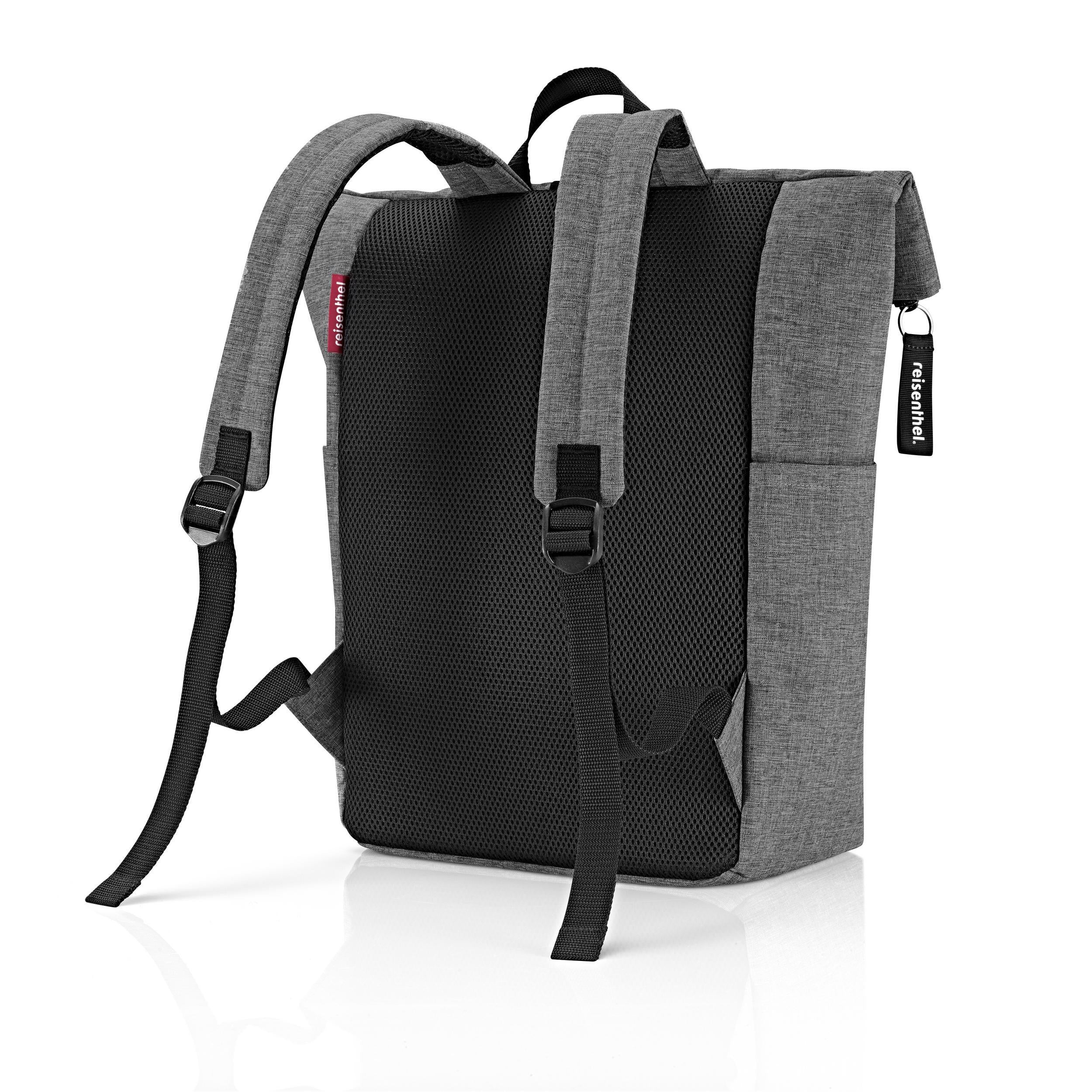 rolltop backpack twist silver
