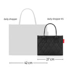 daily shopper XS rhombus black