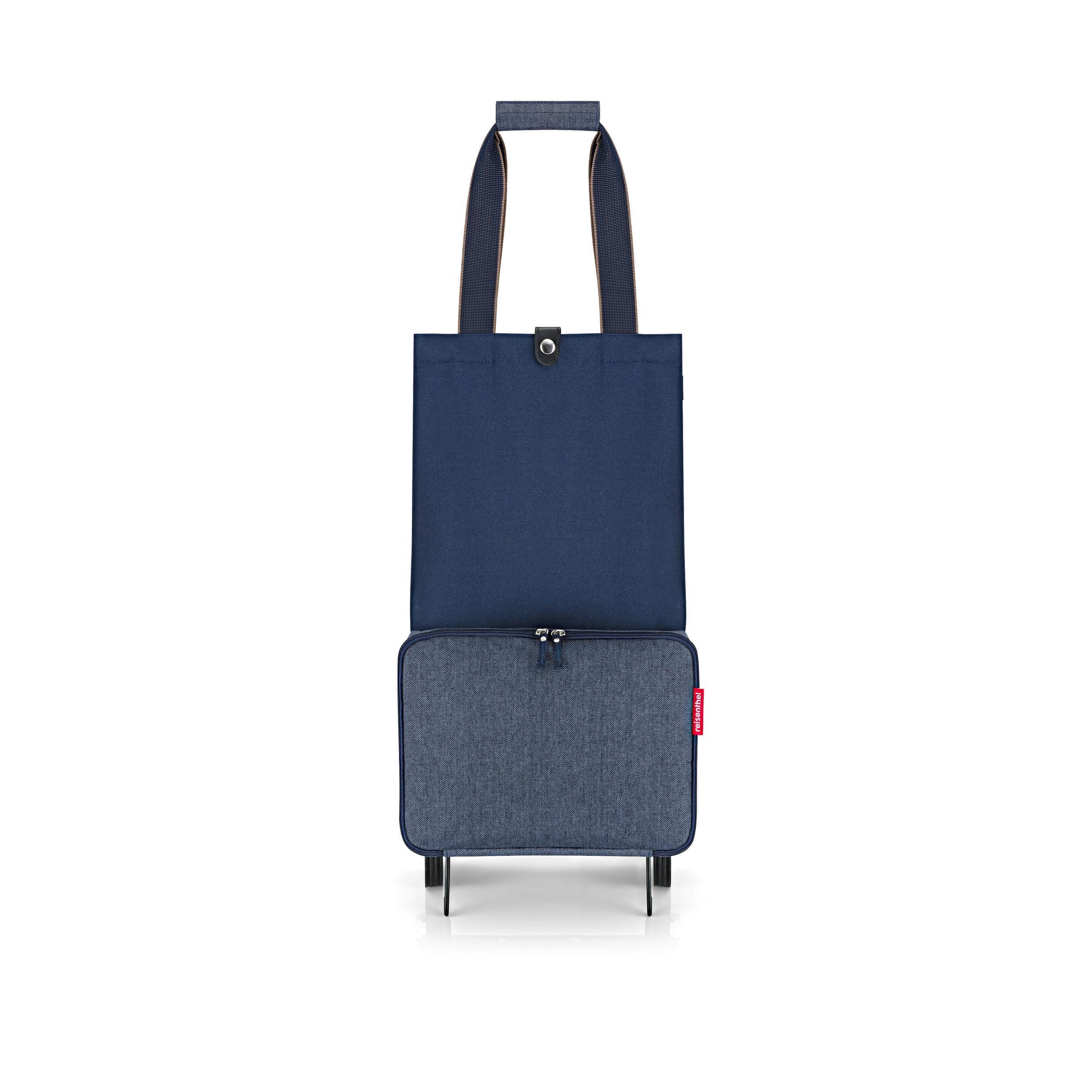 foldabletrolley herringbone dark blue