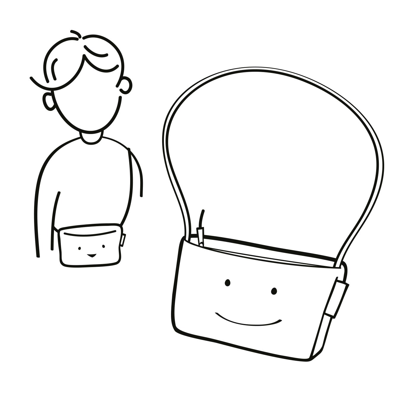 it sling bag cats & dog rose