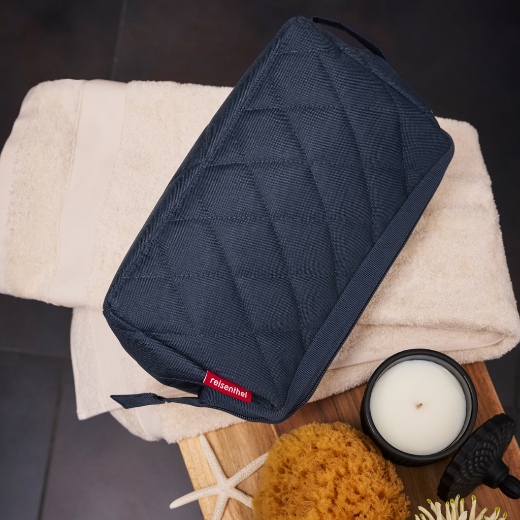 travelcosmetic rhombus midnight gold
