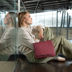 toiletbag XL twist maroon