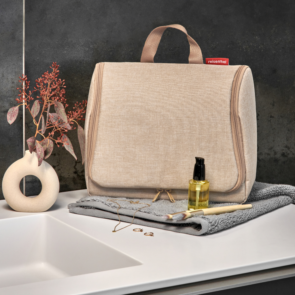 toiletbag XL twist coffee