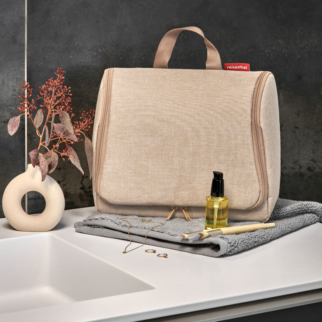 toiletbag XL twist coffee