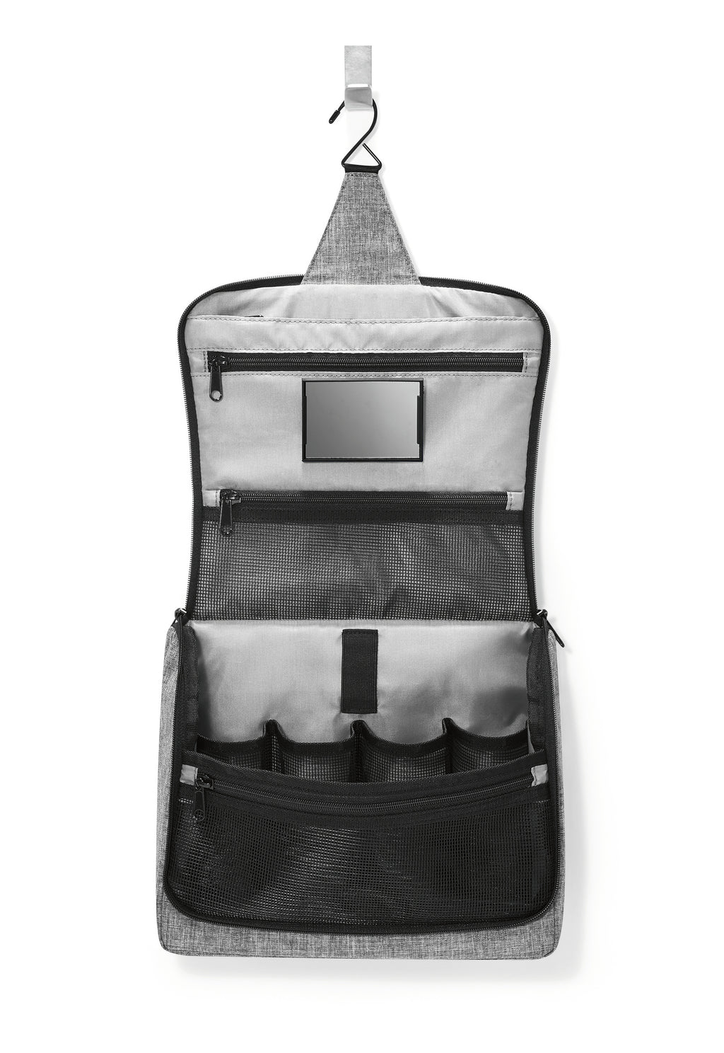 toiletbag XL twist silver