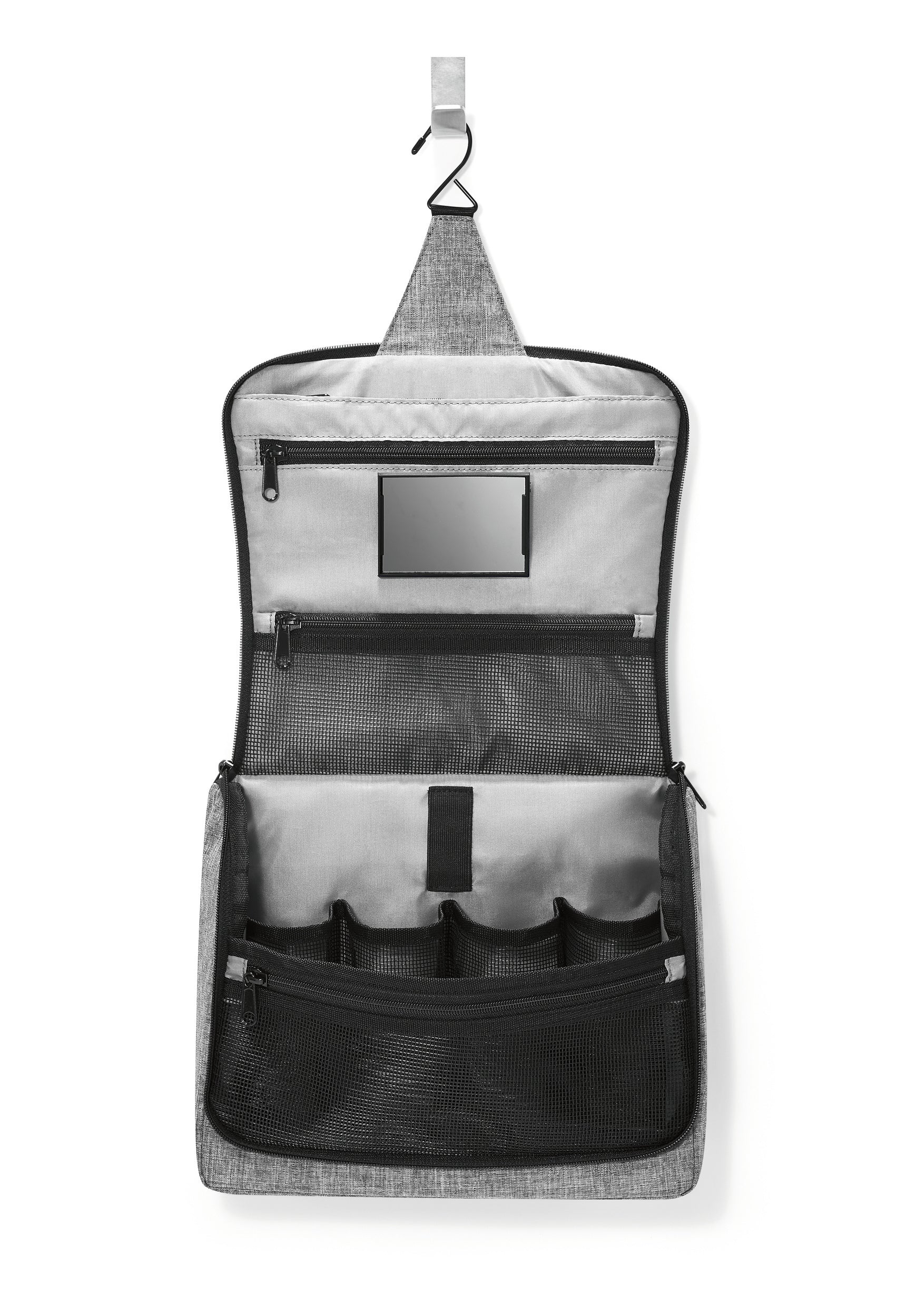 toiletbag XL twist silver