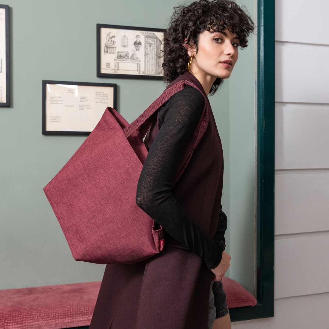 shopper M twist maroon